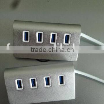 New Portable USB 3.0 4 Port Aluminum USB Splitter Hub With USB Cable photo-6