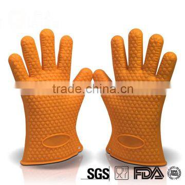 Silicone Oven Mitts,Heat-resistant Grill BBQ Baking Silicon Glove photo-5