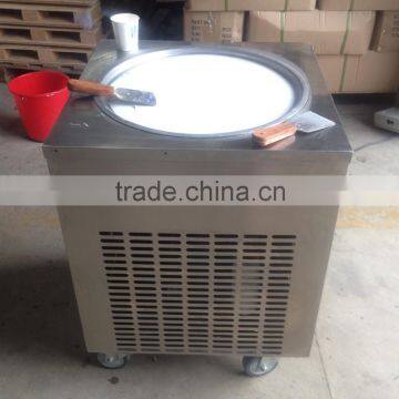 Oreo and Brownie Ice Cream Rolls Machine With Real Frozen Yogurt Fruits photo-6