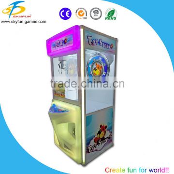 Coin operated arcade toy claw crane game machine/mini toy crane machine