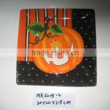 Ceramic halloween plates