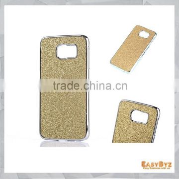 Glitter Powder Leather Coated Plated PC Case for Samsung Galaxy S6 G9200