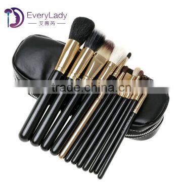 Hand bag 12 piece makeup brush set professional makeup tool