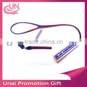 China factory hot sale zipper neck lanyard for id card