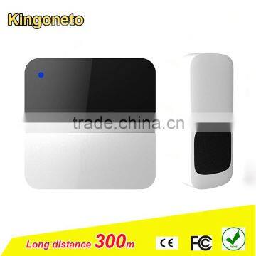 2016 Hot sale Alibaba China supplier long range wireless doorbell WJB7 series 52 melodies multi receivers battery power with LED