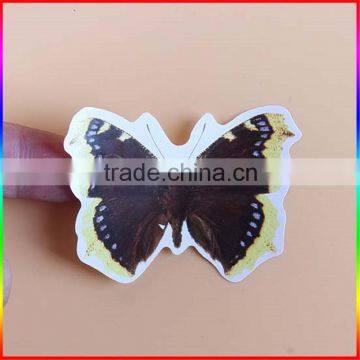 Custom Design Paper Butterfly Sticker, Waterproof Removable Adhesive Vinyl Decoration Sticker photo-3