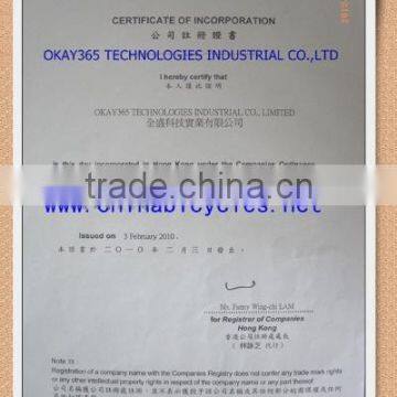 CERTIFICATE OF INCORPORATION