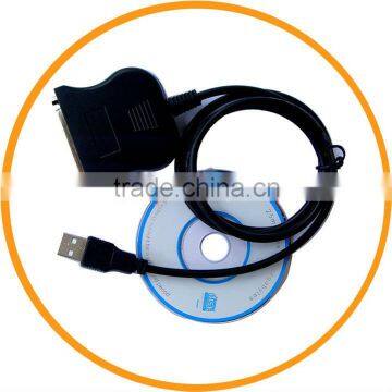 USB2.0 to 25 Pin Parallel Printer Cable Adapter from Dailyetech