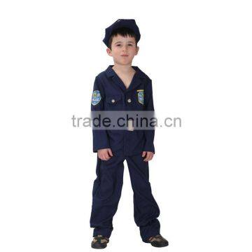 2016 wholesale children cosplay policeman uniform suit