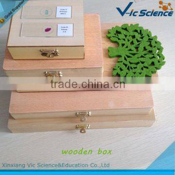 Different glass microscope slides storage box