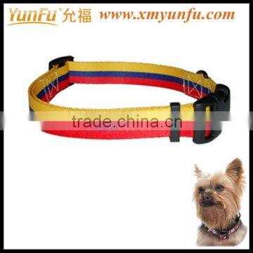 Yellow dog collar Flag dog training collar nylon dog leash and collar