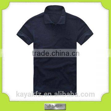 customized men's navy cotton high quality blank polo shirt