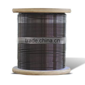 Enameled flat copper wire for motor winding