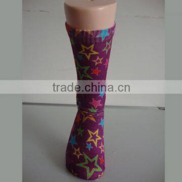 Haining GS Custom Colored Star Design 360 Degree Seamless Printing Cotton Men Sublimatiom Socks photo-2