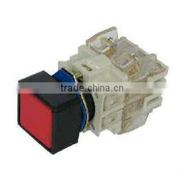 square head momentary push button switch with white clean contact block LAY3-11F