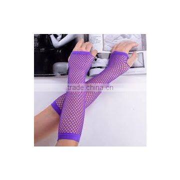 multicolor long fishnet fingerless gloves factory price