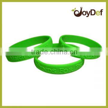 Advertising Custom Embossed Rubber Silicone Wristbands