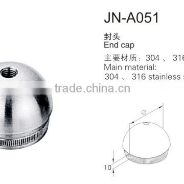 handrail end cover ss/stainless steel handrail end cap/handrail end covers