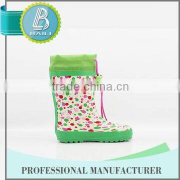 High Quality Customised Designs Removable Rubber Waterproof Folding Rain Boots