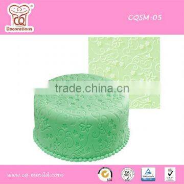 Fondant decorating tool fondant imprinted silicone mat