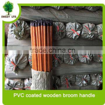 Factory price from nanning city PVC coated round wood handle 120*2.2CM for cleaning mops