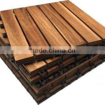 Wood Decking/Interlocking Outdoor Deck Tiles , Wood Garden Deck Tiles, Garden Tiles