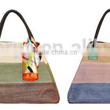 Women Crochet Straw Bag Natural Color Real Handmade Handbag