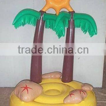 inflatable island\ beach sofa chair\ water beach pool island\ PVC coconut island\ inflatable floating island