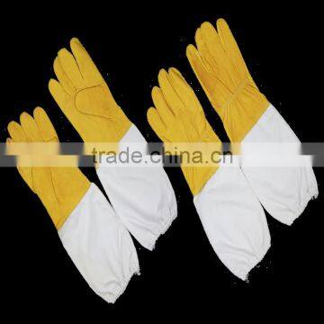 Goatskin BeeKeeping glove with Vented Long Sleeves