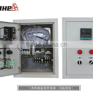 Electrical temperature control box for fans