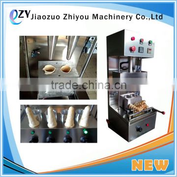 best price 2 Cone ice cream machine/4 cone pizza cone making machine wholesale made in china(whatsapp:0086 15639144594)