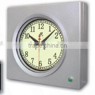 Marine Rectangular Lighting Slave Clock on the Wheel House Control Console