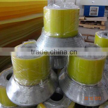 heavy loading precision urethane coating bushing wheel