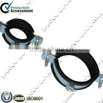 carbon steel pipe clamp with or without rubber manufacturer