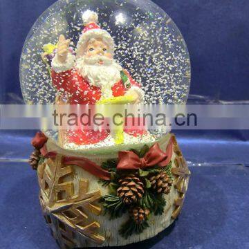 Resin Santa Claus Christmas Snow Globe photo-2