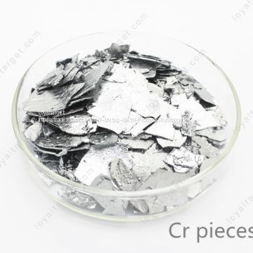 High purity Cr pellet 99.95 chromium metal price