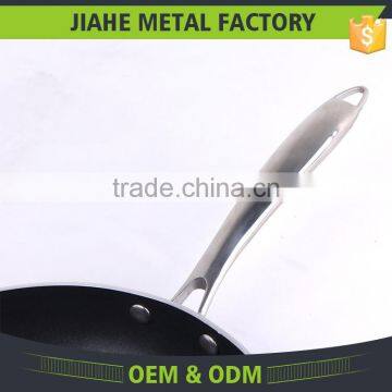 Aluminum Cut Rim Sanded Outside Non-stick Round Gas Frying Pan photo-3