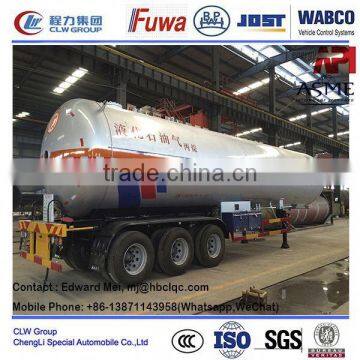 China Lpg Gas Trailer 30 m3 Propane Transport Trailers photo-3
