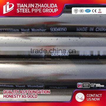 Golden Supplier Black Round Metal Carbon Erw Steel Pipe Sotck Ready