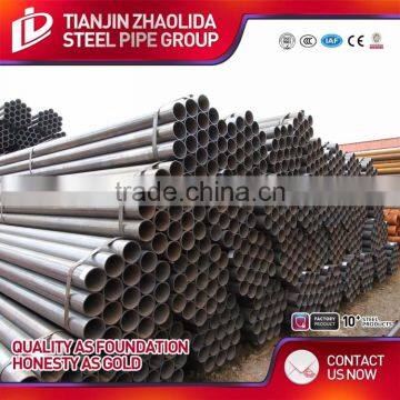 Q235 Q345 ASTM A53 , length 6-12m ERW black welded steel pipe