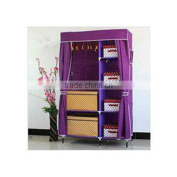 105x45x175cmTwo Doors Portable Cloth Wardrobe, Bedroom Wardrobe Furniture photo-5