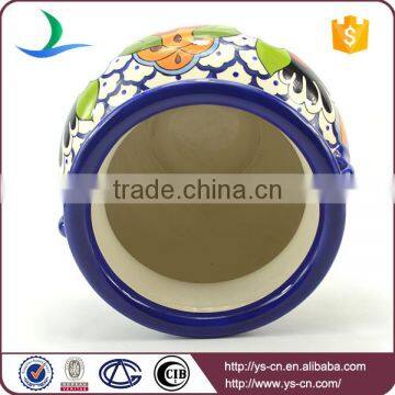 YSfp0002 Morden Vintage Handmade Ceramic Flower Pot With Earhandle photo-3