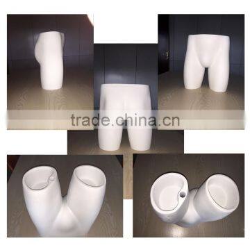 New Arrival! Luxury fiberglass white color Lower Half Body Male Mannequin Torso For Underwear Display