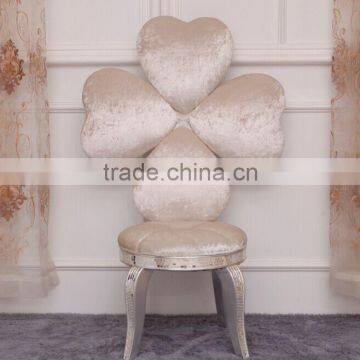 BISINI Beautiful Design Leisure Chair, Flower Shaped Solid Wood With Fabric Chair, Fancy Decorative Chair (BF01-X1186) photo-2
