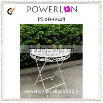 Power Coated Anti-White KD Metal Round Coffee Table photo-3