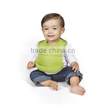 Silicone Roll Up Bib With Comfort-Fit Fabric Neck photo-6