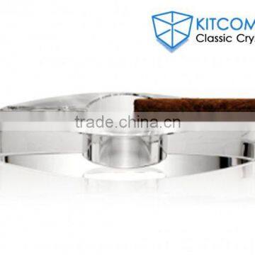 Unique Custom Design Engraved Crystal Ashtray for Business Gifts photo-2