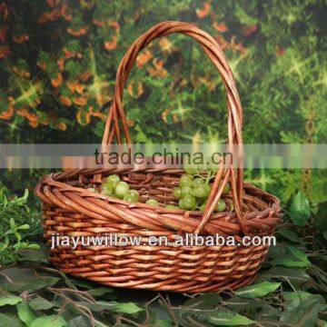 2014 exquisite fruit basket with handle with handmade wholesale