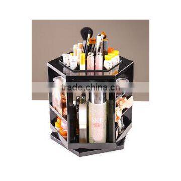 Tabletop Rotating Cosmetic Organizer Storage /Makeup Display Box Holds Up 200 Pieces photo-2