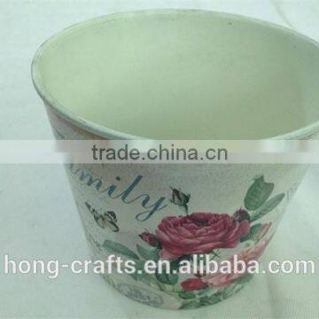 Hot Sale Set/3 Bulk Rose Design Round Plastic PP Flower Pot for Garden photo-3